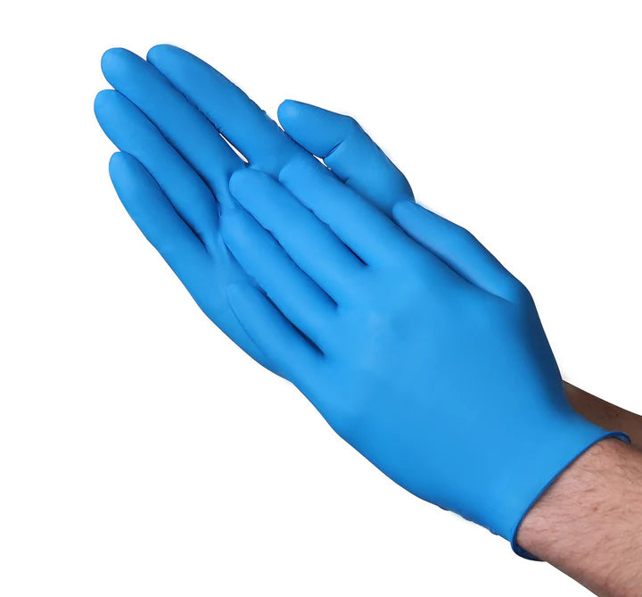 Vanguard A18 Powder Free 4 mil Blue Nitrile Exam Gloves