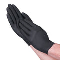 Vanguard A1G Powder Free 8 mil Black Nitrile Diamond Texture Gloves
