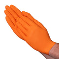 Vanguard A1G Powder Free 8 mil Orange Nitrile Diamond Texture Gloves