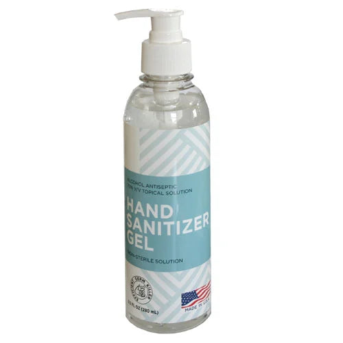 Alcohol Gel Hand Sanitizer, 9.5 oz w/ Pump, case of 24