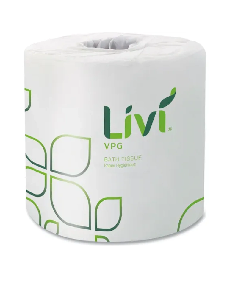 Livi Solaris Toilet Tissue Rolls, 2-ply, White, 500 sheets / roll